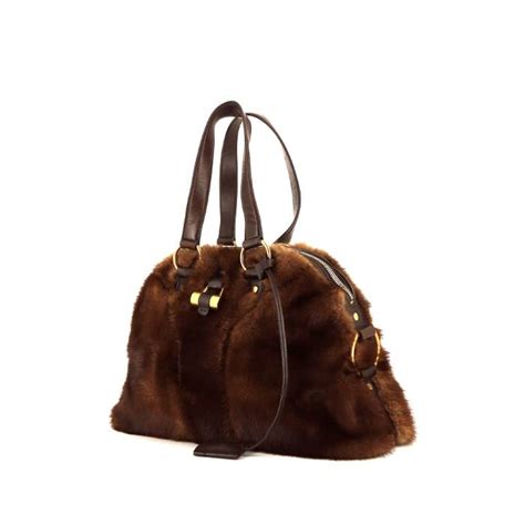 sac yves saint laurent fourrure|Sacs YVES SAINT LAURENT en fourrure .